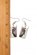 Red Head Woodpecker Earrings